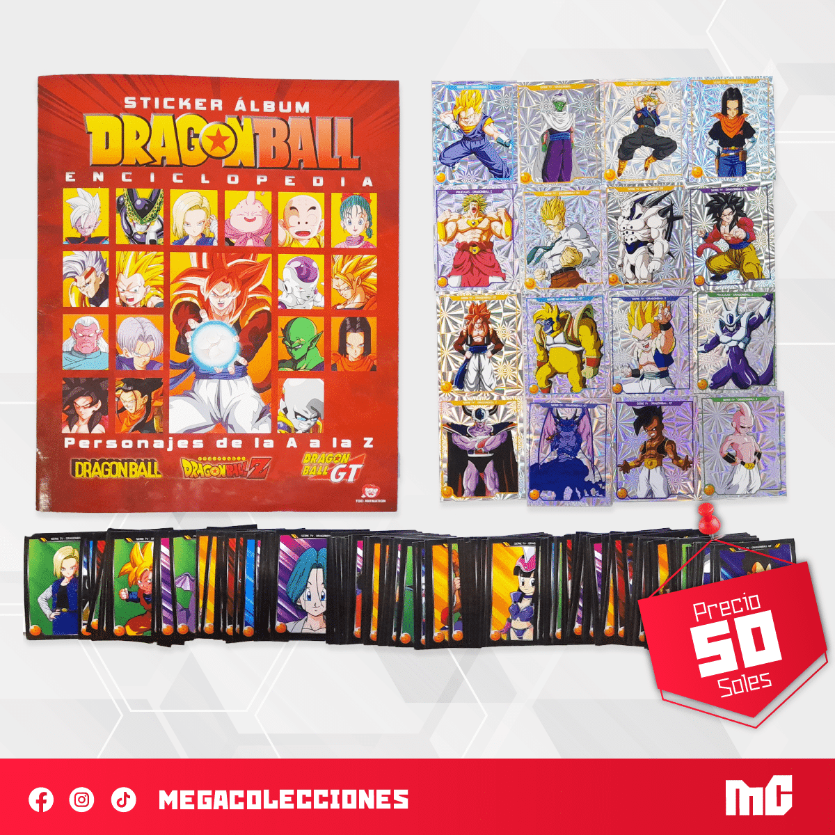 Álbum Dragon Ball Enciclopedia (Reedición Salo) + Set completo