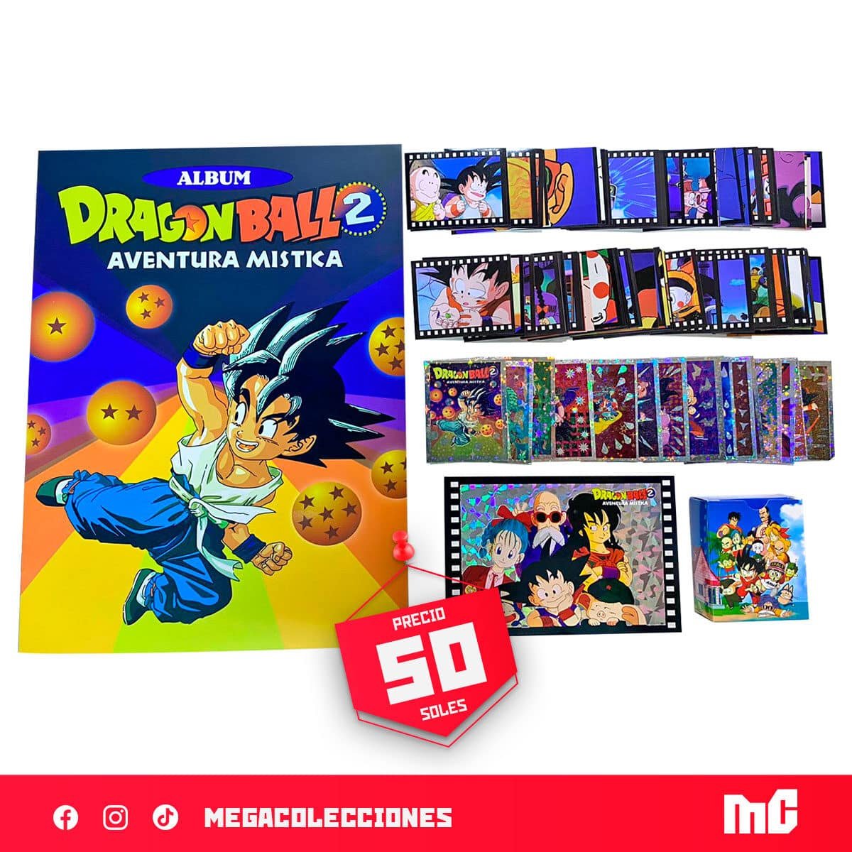 Álbum Dragon Ball 2: Aventura Mística (Reedición Salo) + Set completo de figuras para pegar