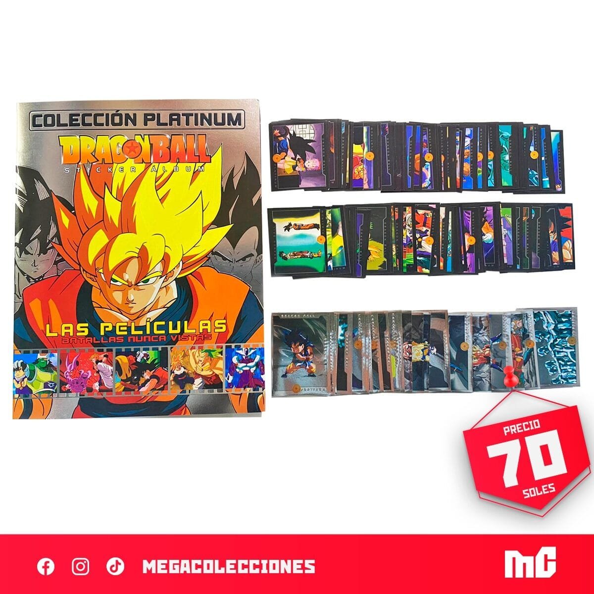 Álbum Dragon Ball Platinum (Reedición Salo) + Set completo de figuras para pegar