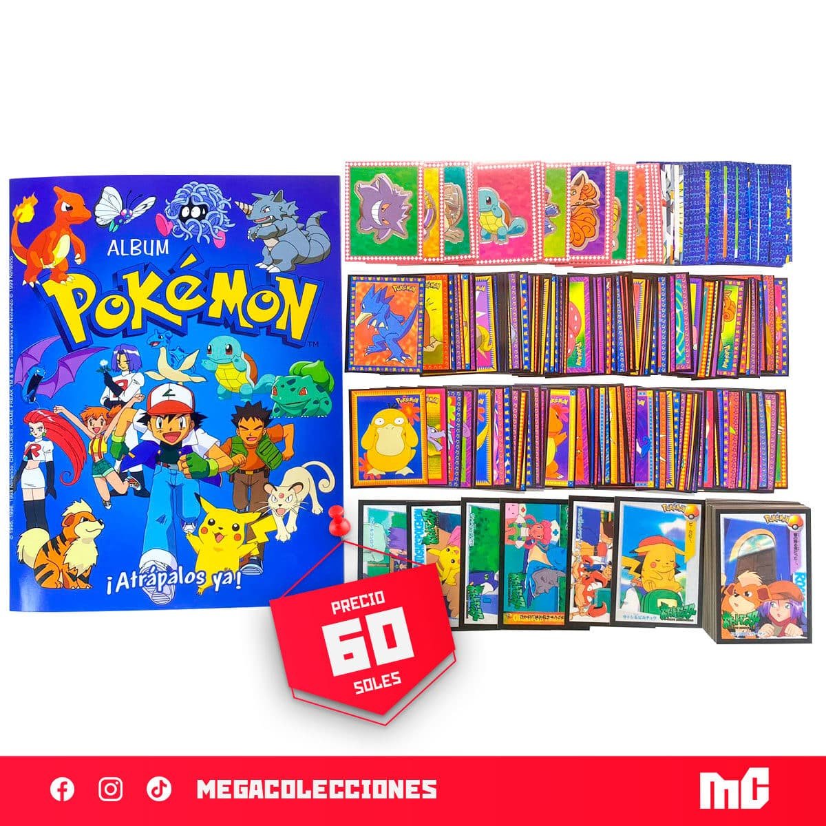 Álbum Pokémon Atrápalos Ya + Set completo