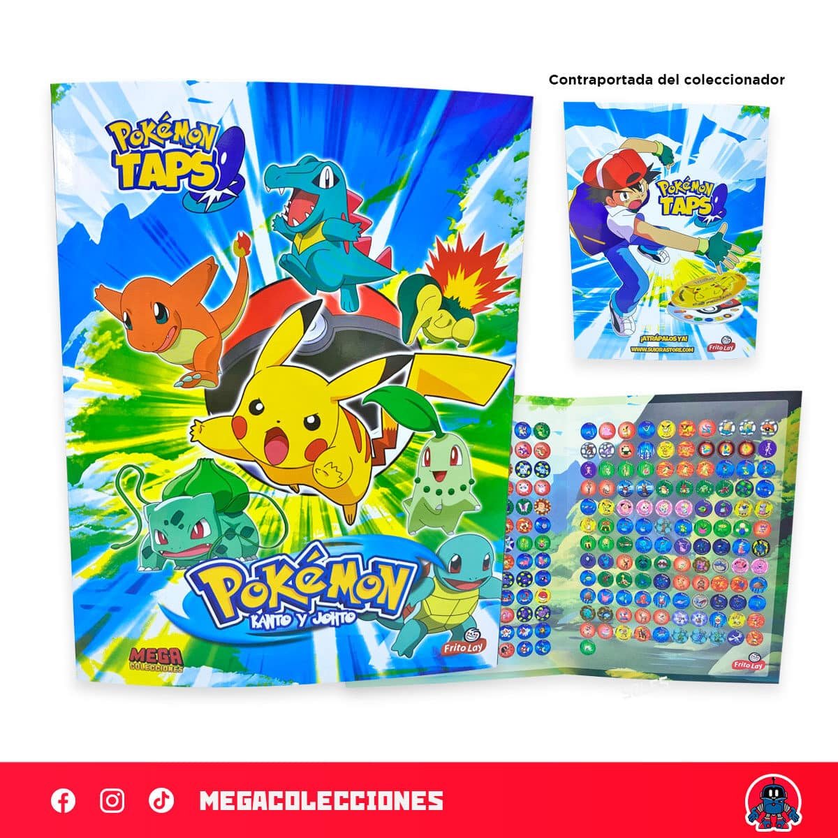 Coleccionador para taps de Pokémon + Micas para taps