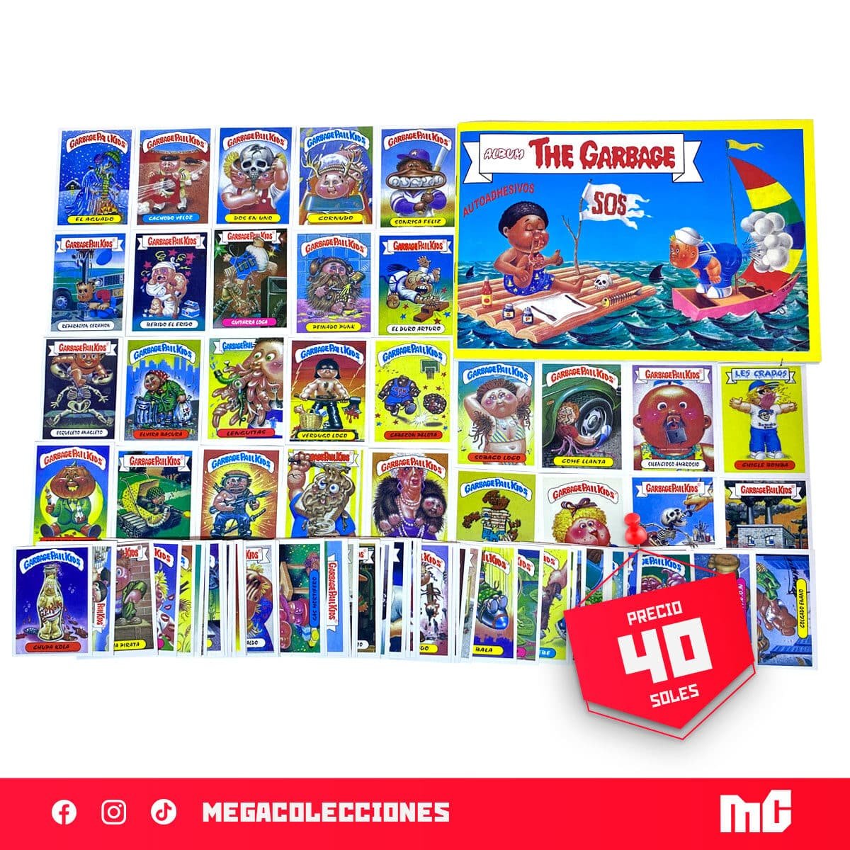 Álbum La Pandilla Basura (Tapa blanda) + Set completo de figuras para pegar