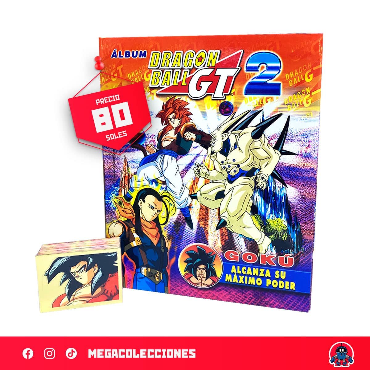 Álbum Tapa Dura Dragon Ball GT2 + Set completo