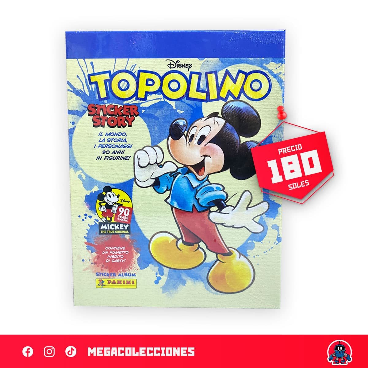 Álbum Tapa Dura Mickey Mouse 90 años (Panini)