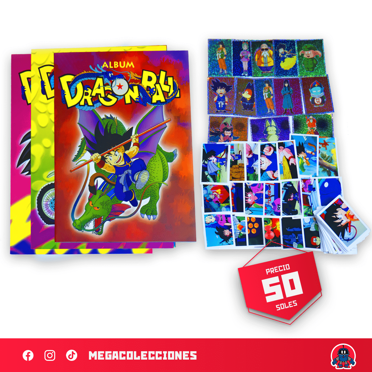 Álbum Dragon Ball (Editorial Salo) + Set completo de figura para pegar