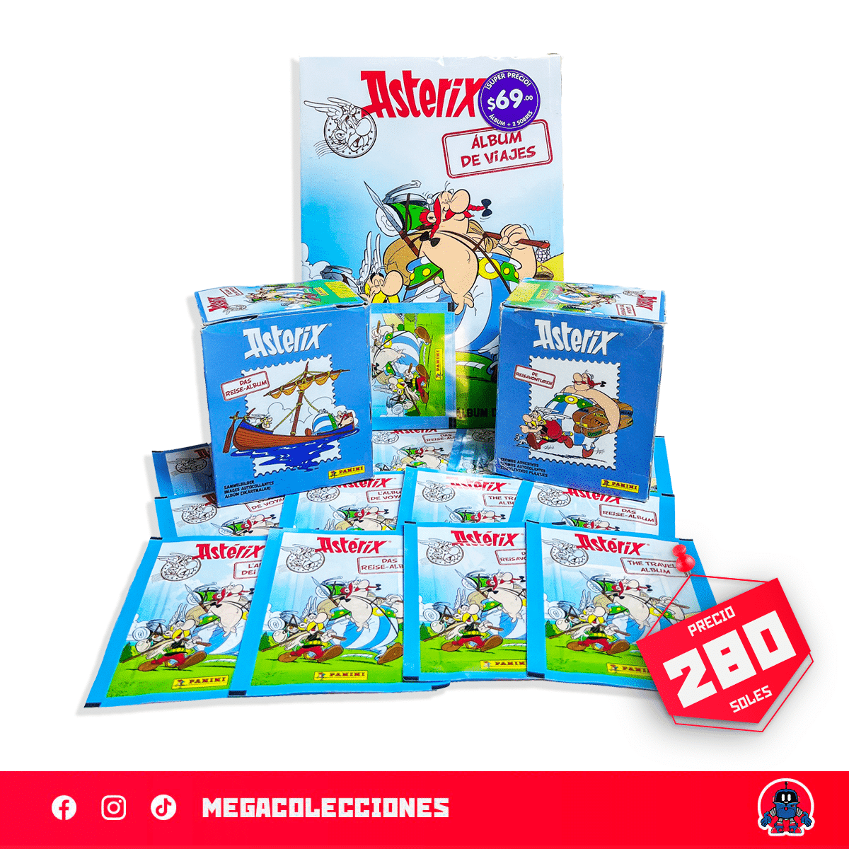 Starter Pack Asterix (Panini) + 2 Paquetones