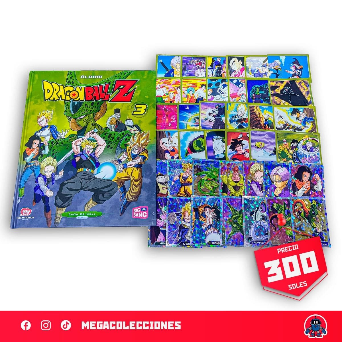 Álbum Tapa Dura Dragon Ball Z3 (Editorial Big Bang) + Set completo de figuras