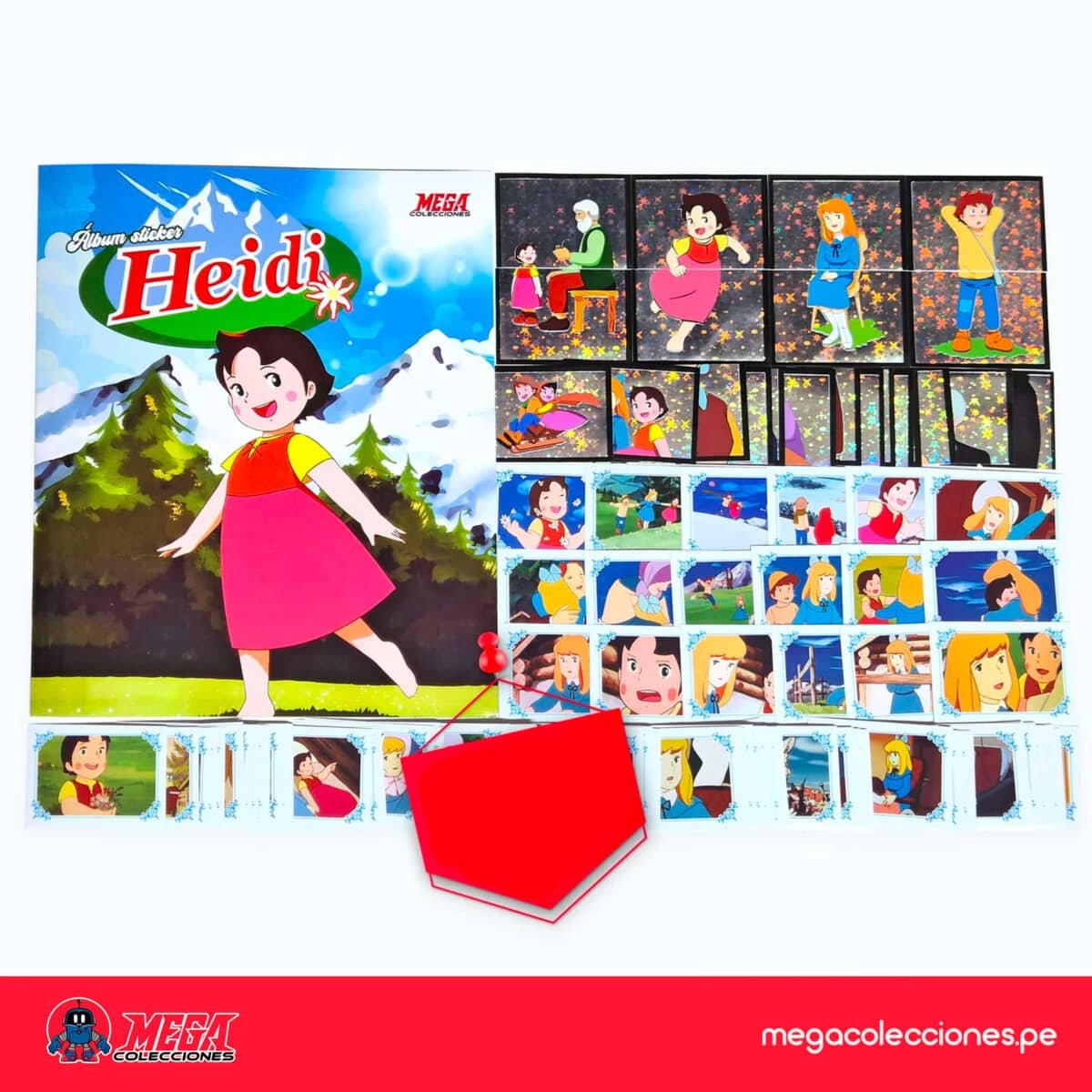 Álbum Heidi + Set completo de figuras para pegar