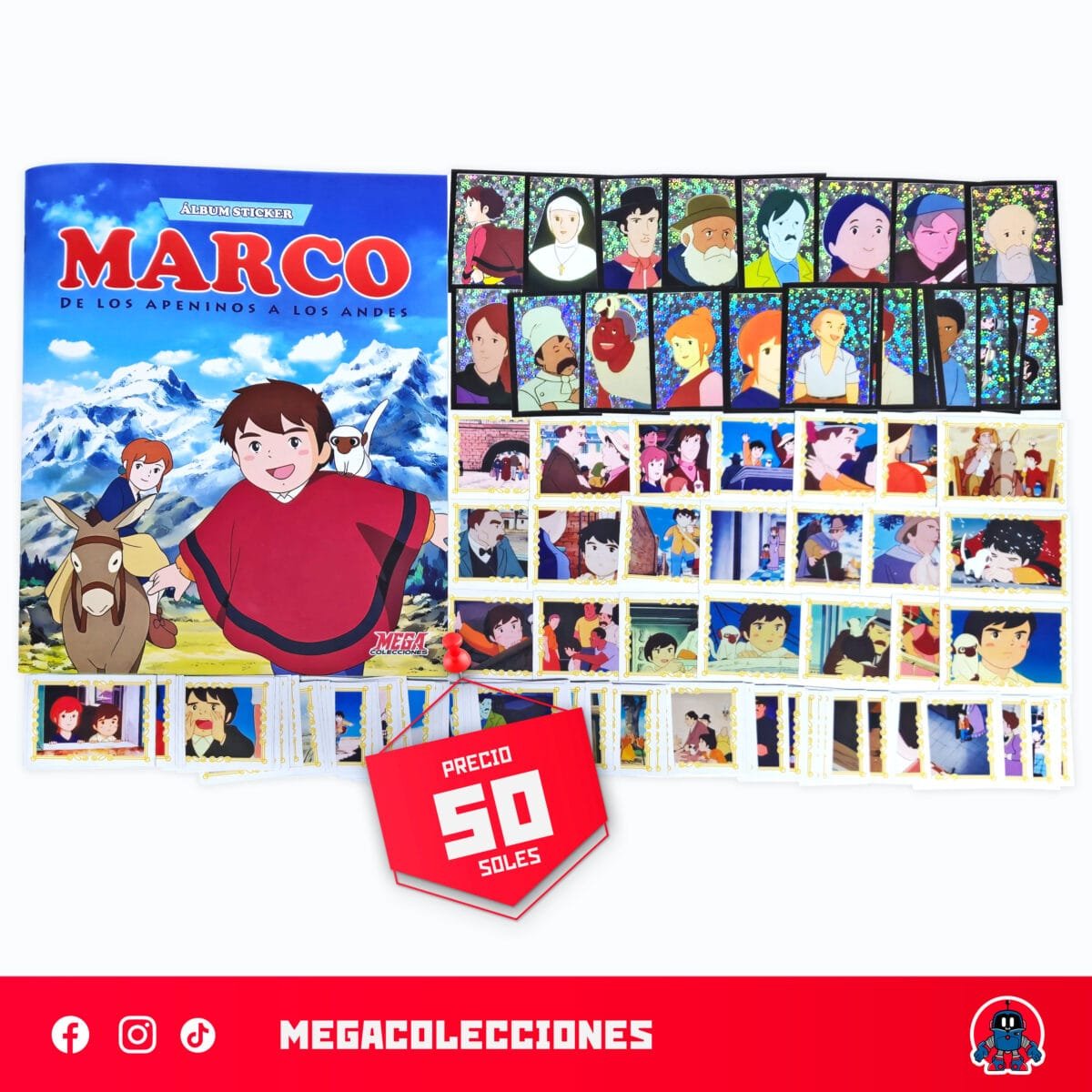 Álbum Marco + Set completo de figuras para pegar
