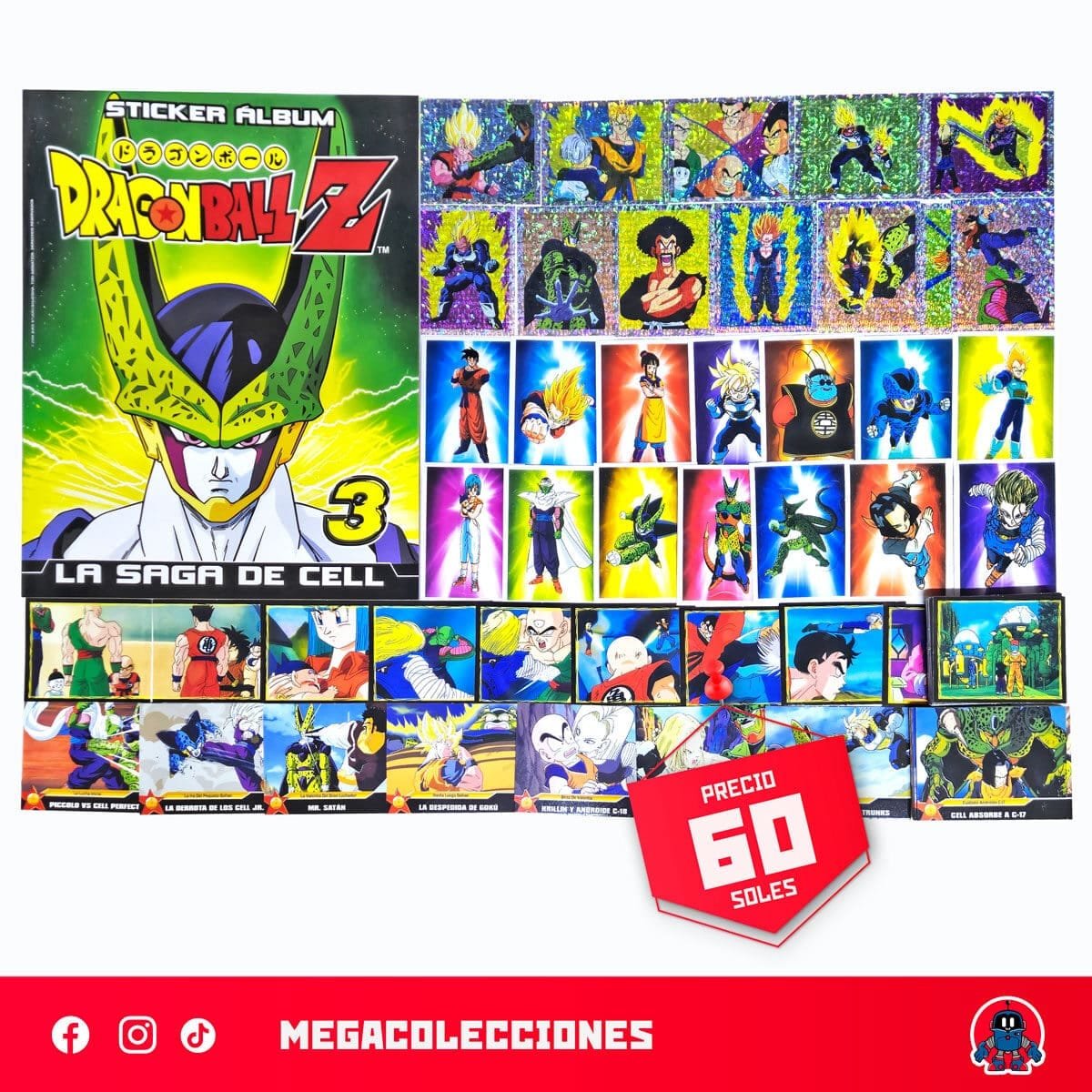 Álbum Dragon Ball Z3 (Reedición Navarrete) + Set completo de figuras para pegar