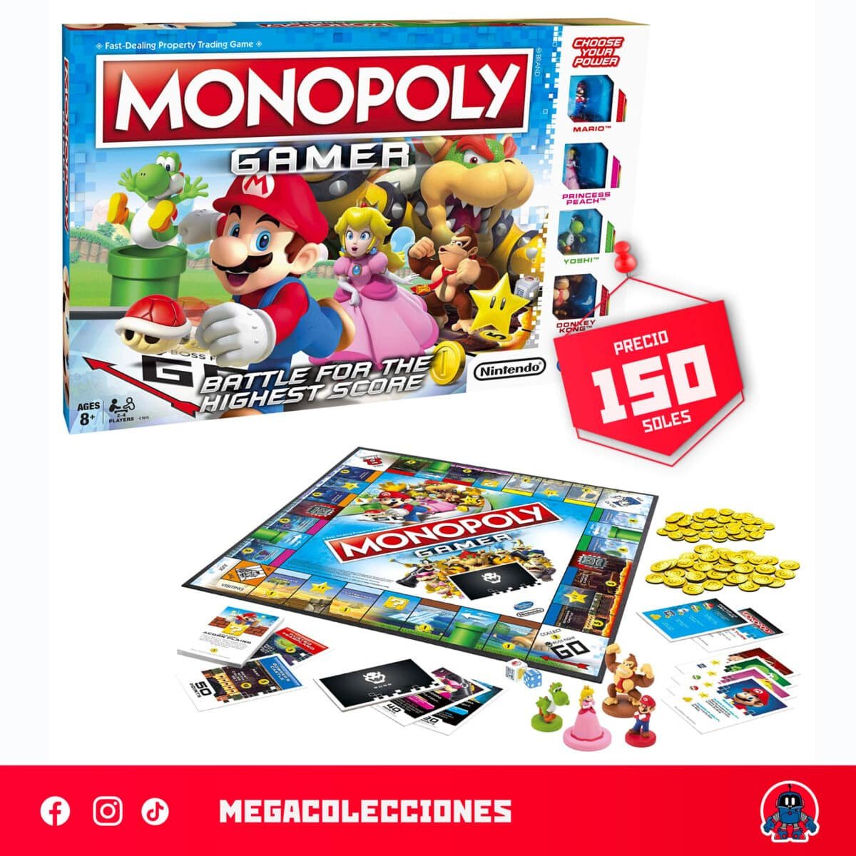Monopolio Gamer Mario Bros (Nintendo)
