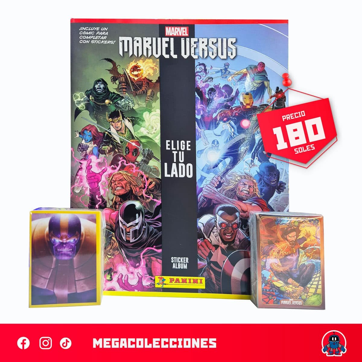 Álbum Marvel Versus (Panini) + Set completo