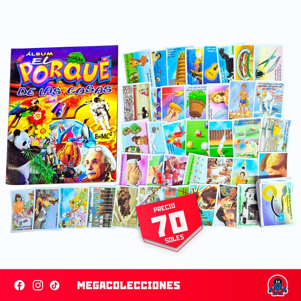 Álbum El Porqué de las Cosas (Navarrete) + Set completo de figuras para pegar
