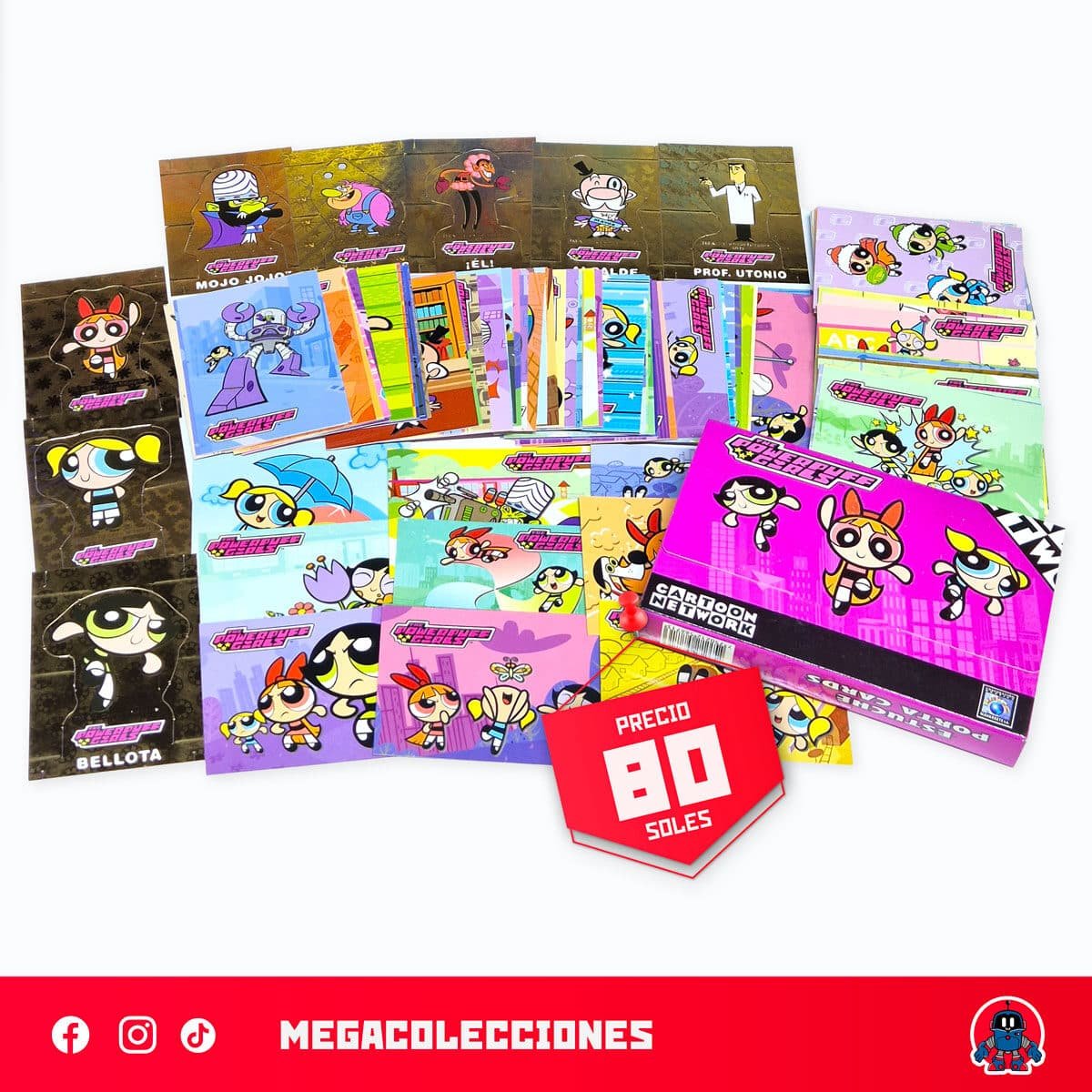 Colección completa de cards "Las chicas superpoderosas" (Navarrete)