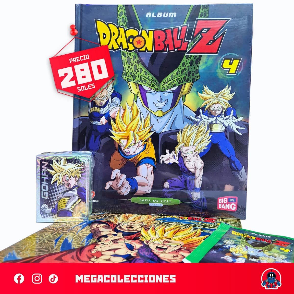 Álbum Tapa Dura Dragon Ball Z4 (Editorial Big Bang) + Set completo de figuras para pegar