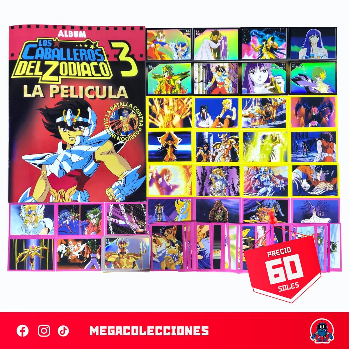 Álbum Caballeros del Zodiaco 3: La Película (Reedición Salo) + Set completo