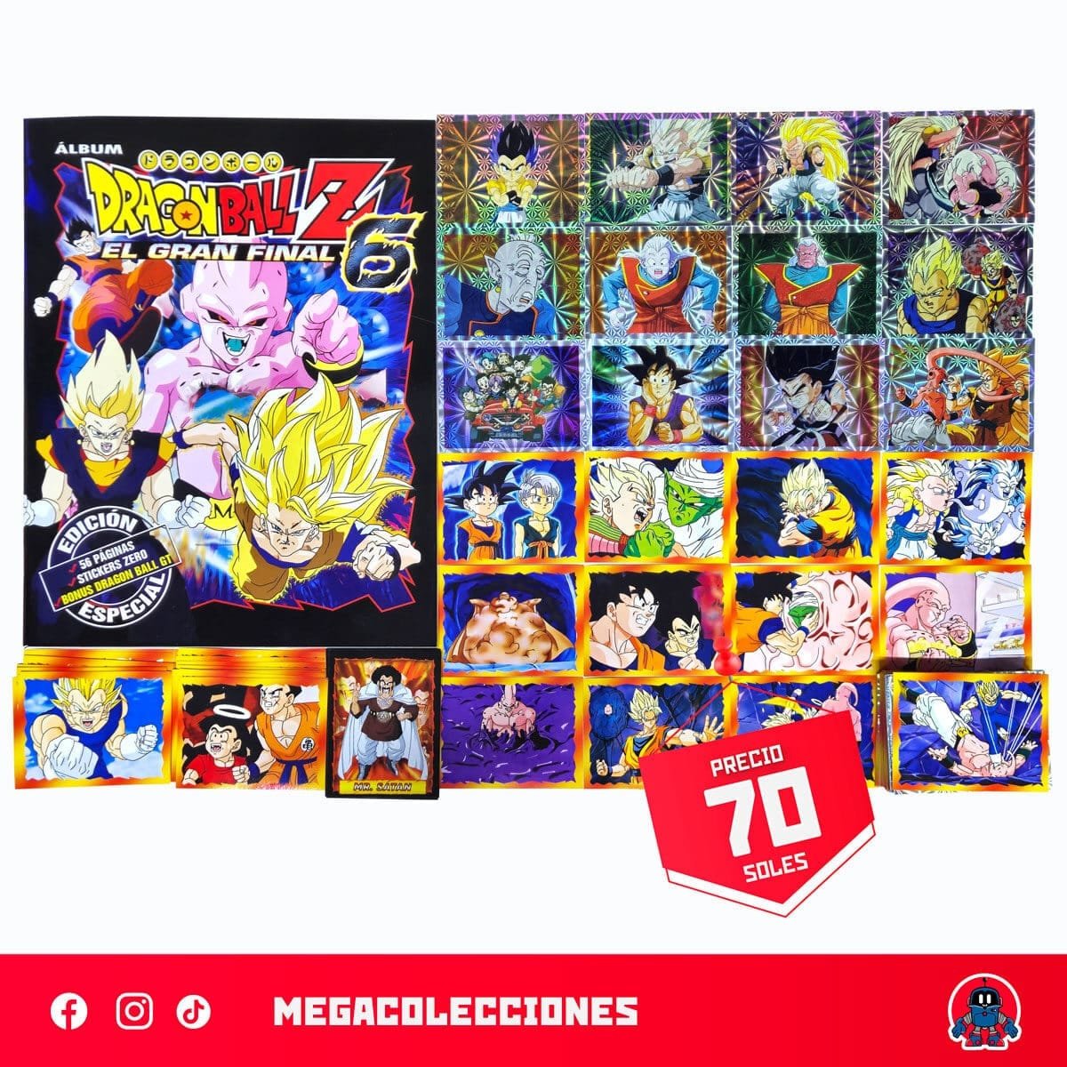 Álbum Dragon Ball Z6 (Reedición Salo) + Set completo de figuras para pegar