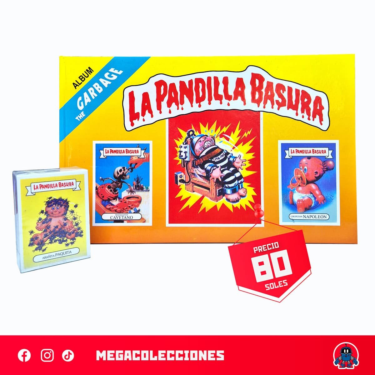 Álbum Tapa Dura La Pandilla Basura (Reedición Navarrete) + Set completo de figuras para pegar