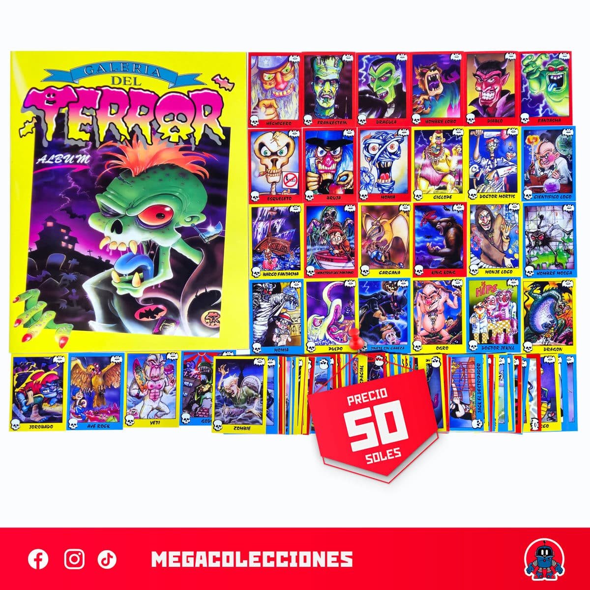 Álbum Terror (Reedición Salo) + Set completo de figuras para pegar