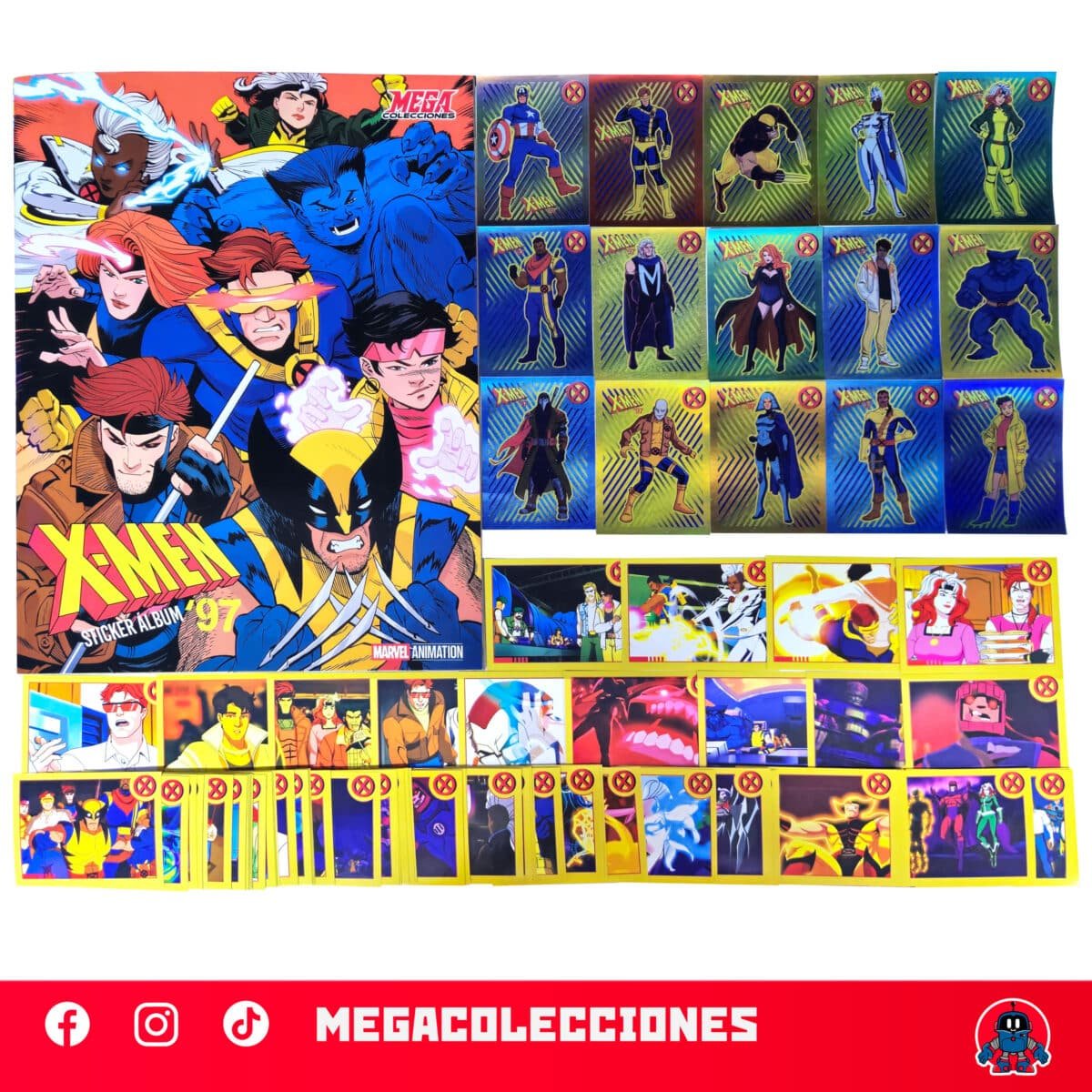 Álbum X-Men 97' + Set completo de figuras para pegar
