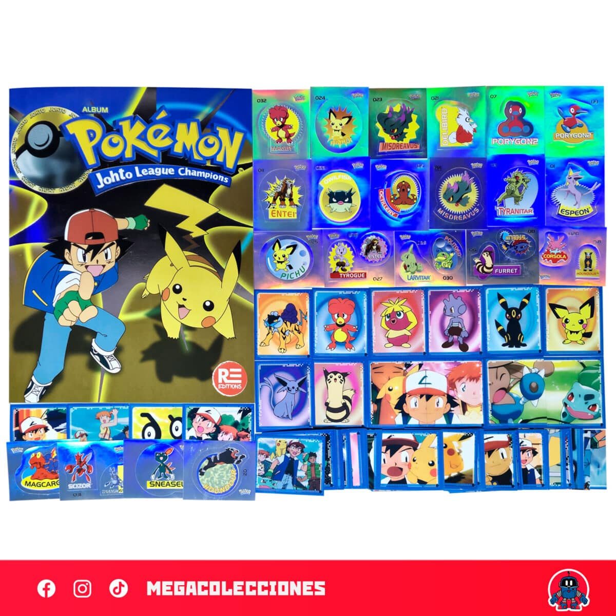 Álbum Pokémon Johto (Reedición Salo) + Set completo