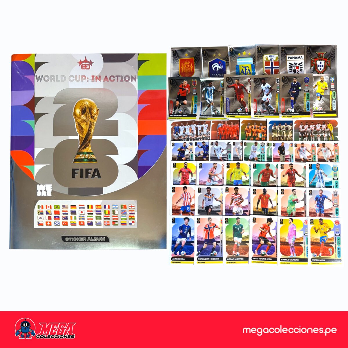 Álbum Tapa Blanda Silver World Cup: In Action 2026 + Set completo
