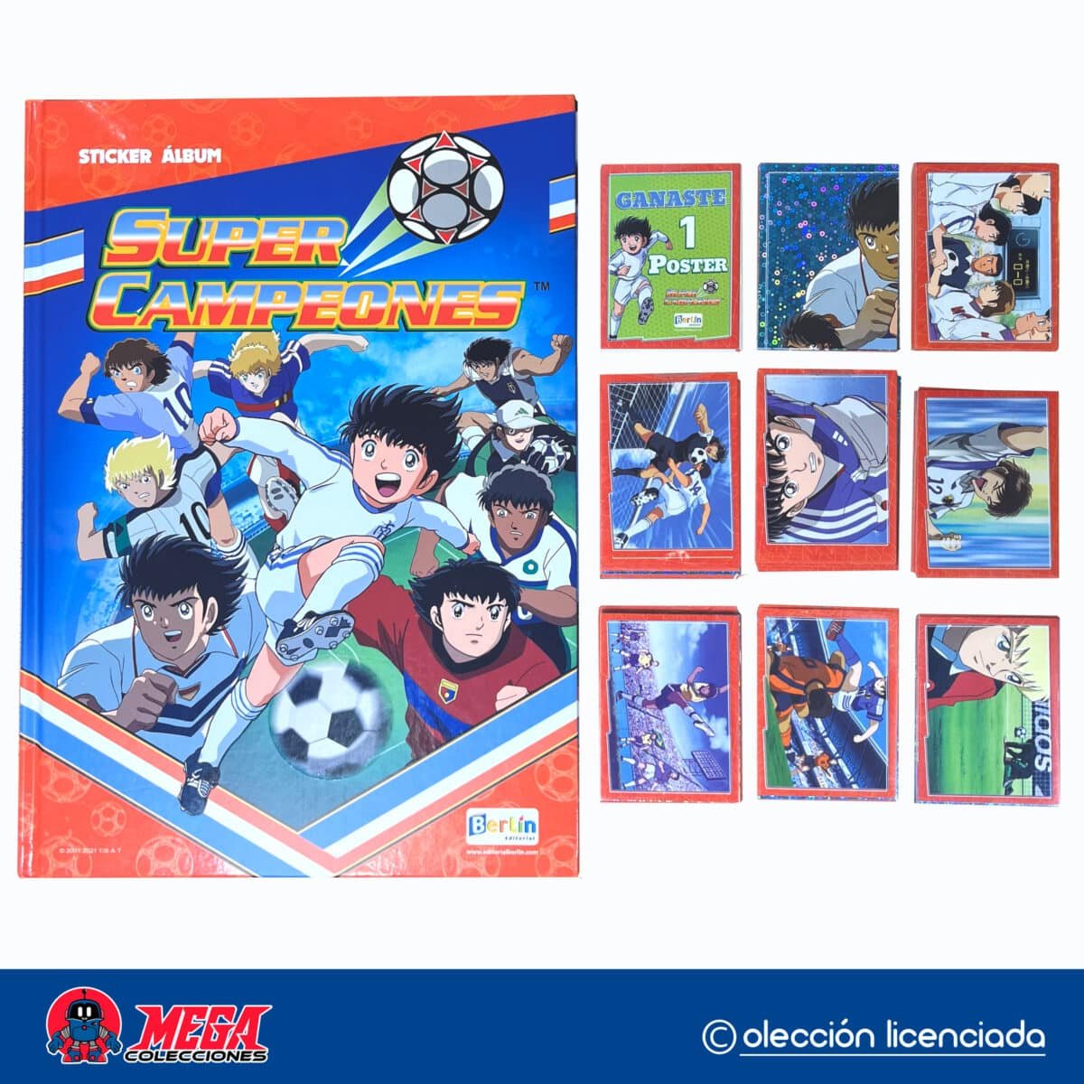 Álbum Tapa Dura Supercampeones (Editorial Berlín) + Set completo