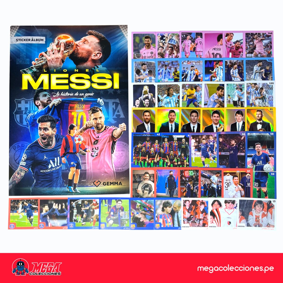 Álbum Messi + Set completo